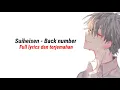 Suiheisen - Back Number Full Lyrics dan Terjemahan
