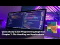 Principles of Programming Chapter 7 File Handling and Applications Quick Study Guide