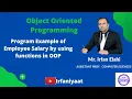 Program Example of Employee Salary by Using Functions in OOP Irfaniyaat