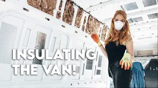 How to Insulate Sprinter Van Walls | Sprinter Van Conversion Ep. 2 | VAN BUILD SERIES