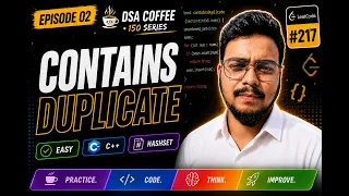 Contains Duplicate - HashSet Explained DSA Series LeetCode 217