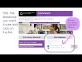 Accessing the Library Databases