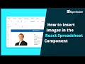 How to Insert Images in the React Spreadsheet Component