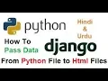 Python Django Tutorial For Beginners How to pass Data from python file to Html file