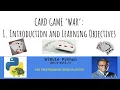 1 Card Game WAR Introduction and Learning Goals