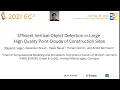2021 EC3 Efficient Vertical Object Detection in Large High-Quality Point Clouds of Construction