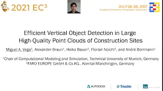 2021 EC3 Efficient Vertical Object Detection in Large High-Quality Point Clouds of Construction