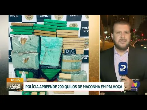 Polícia Civil apreende 200 kg de maconha em Palhoça