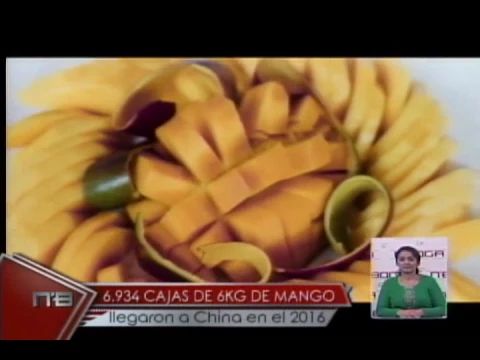5.934 cajas de 6KG de mango llegaron a China en el 2016