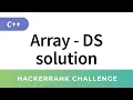 Arrays DS in - HackerRank Data Structures Solutions in
