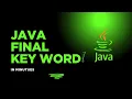 Java final Keyword Explained Variables Methods Classes with Examples