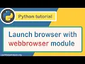 Open Web Browser With webbrowser Module in Python