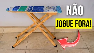 Encontramos essa TÁBUA DE PASSAR em uma caçamba e nem dá pra acreditar no móvel que fizemos!