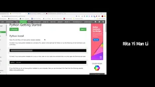 Using W3School to learn Python part 1