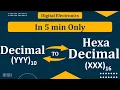 Decimal to Hexadecimal conversion Hexadecimal to Decimal Conversion Digital Electronics