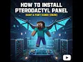 HOW MAKE PTERODACTYL PANEL WINGS THEME EXTENTION