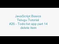 - Todo list app part 13
