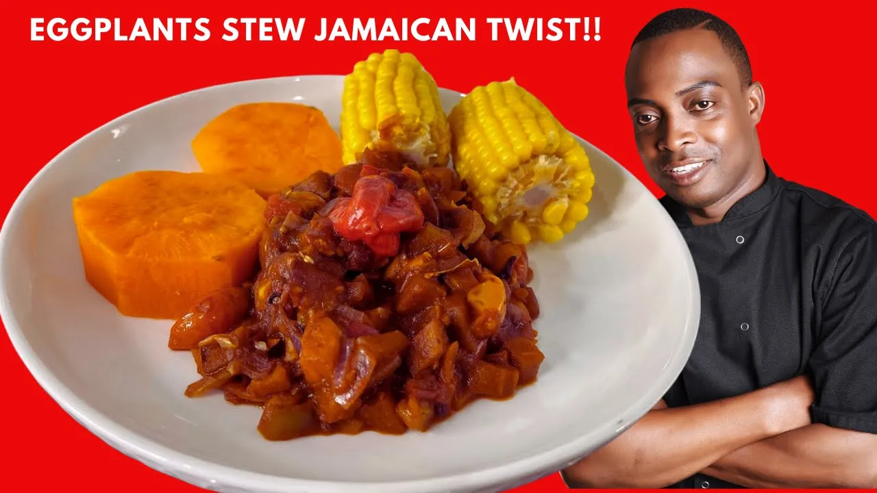 Eggplants Stew Jamaican Twist!!