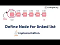 Define Node For Singly linked list implementation in JAVA CodingPal org DSA from scratch