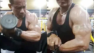 om berotot latihan bicep cuma pakai 1 dumbbell