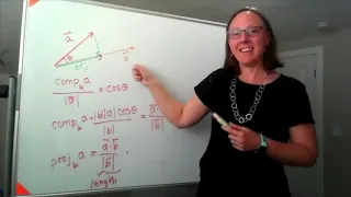 Vector projection - where does the formula come from