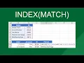INDEX MATCH in