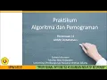Pert 11 - Praktikum Algoritma dan Pemrograman I
