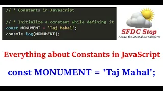 Everything about Constants in JavaScript JavaScript Tutorial ES6