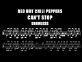 Download Lagu Red Hot Chili Peppers - Can't Stop - Drumless (with scrolling drum score)