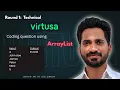 Virtusa Neural Hackathon Round 1 ArrayList Coding Problem in Java