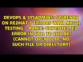 Sysbench on Redhat 7 Errors with Mysql Testing - PANIC unprotected error in call to Lua API