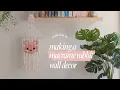 i tried making a macrame rabbit wall decor for the first time