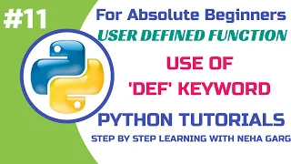User Defined Functions in Python Learn Python Programming CBSE Class 11 12
