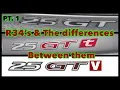 The differences between the R34 25GT - 25GT-V