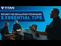 Security Guard De-escalation Training Body Language Verbal Skills Reactionary Gap Safety Tips