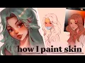 SKIN PAINTING TUTORIAL how I paint skin in Procreate