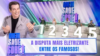 Quem Sabe, Sobe! traz estrelas do entretenimento para o game | Domingo Legal (06/09/26)