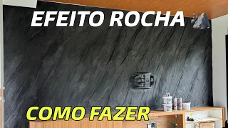 COMO FAZER O EFEITO ROCHA #rocca #decoration #texture