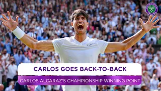 Carlos Alcaraz wins Wimbledon AGAIN Winning Moment and Celebration Final Wimbledon 2024