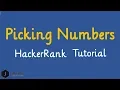 Picking Number Hackerrank Solution