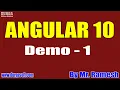 ANGULAR 10 tutorials Demo - 1 by Mr Ramesh On 21-03-2022 7AM IST