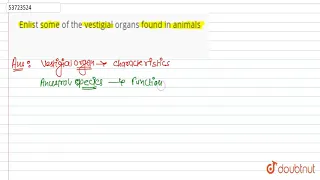 Enumerez quelques-uns des organes vestigiaux trouves chez les animaux 12 EVOLUTION BIOLOGIE