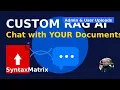 Powerful RAG AI Chatbot Demo Custom Data PDF Uploads Admin User Dynamic Pages