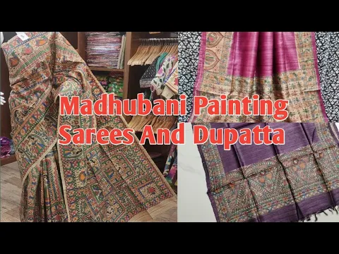 Download MP3 Madhubani Painting Sarees And Dupatta ❤️ Contact 6204444367 For Purchase