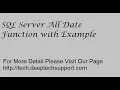 DeepTechSupport All Date Function at SQL Server