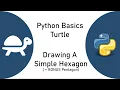 Python Turtle Basics - Drawing a Simple Hexagon bonus pentagon