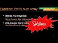 5-Static range sum queries Part Solutions of practice problems with prefix array