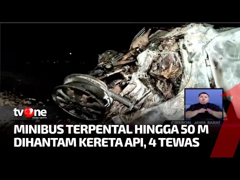 Mobil Tertabrak Kereta Api di Cirebon, 4 Orang Tewas
