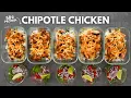 Chipotle Chicken Burrito Bowls High Protein Meal Prep