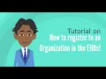 How to Register to an Organization in the EHBs